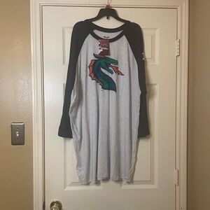 XFL Seattle Dragons Men’s Long Sleeve Shirt Size: 3XL